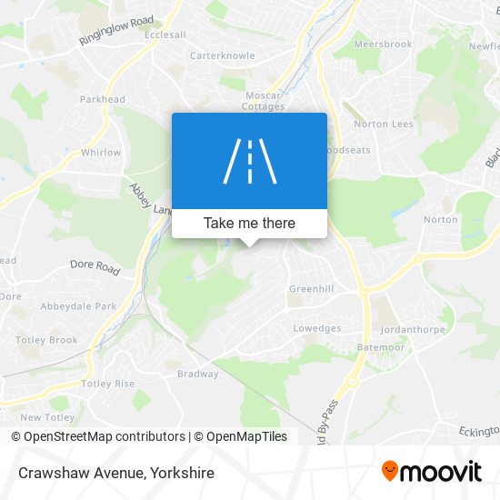 Crawshaw Avenue map