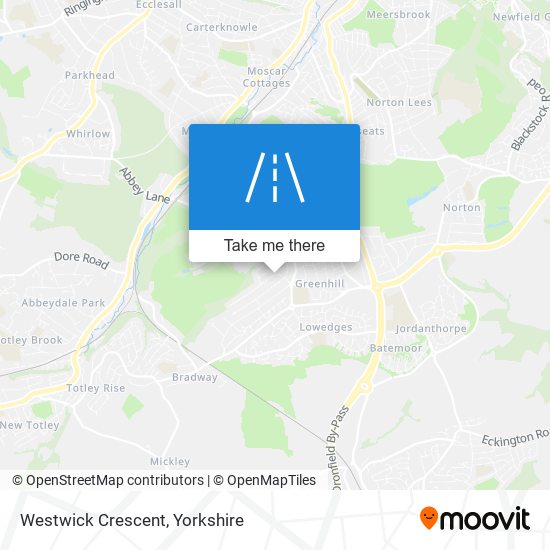 Westwick Crescent map