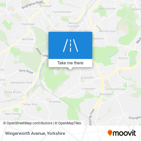 Wingerworth Avenue map