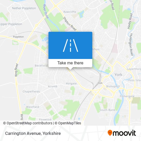 Carrington Avenue map