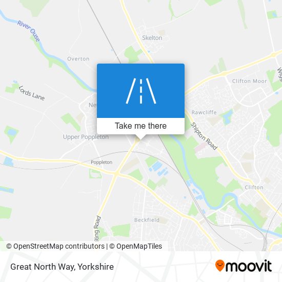 Great North Way map