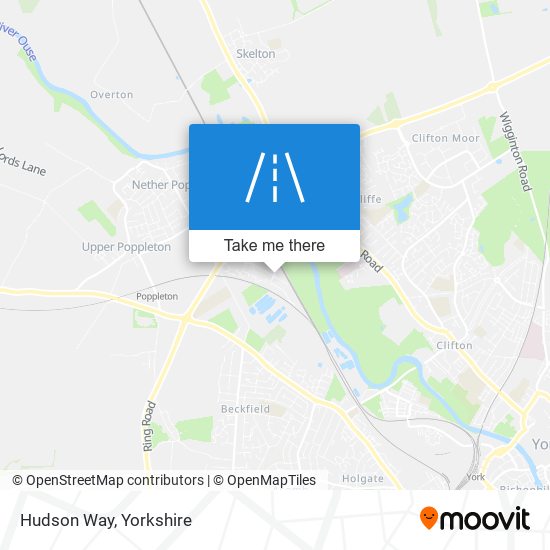 Hudson Way map
