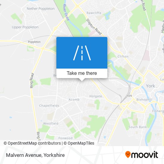 Malvern Avenue map