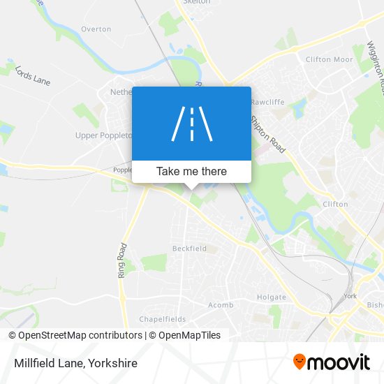 Millfield Lane map