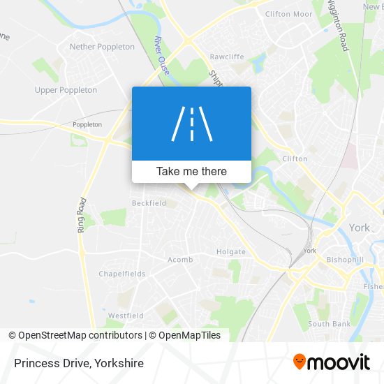 Princess Drive map