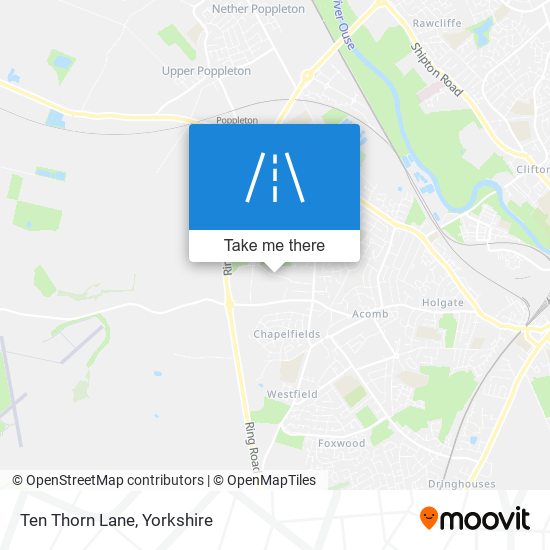 Ten Thorn Lane map