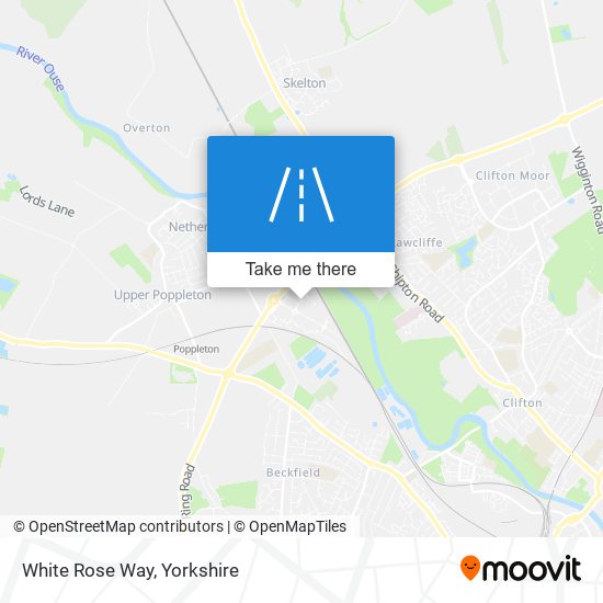 White Rose Way map