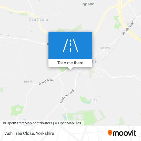 Ash Tree Close map