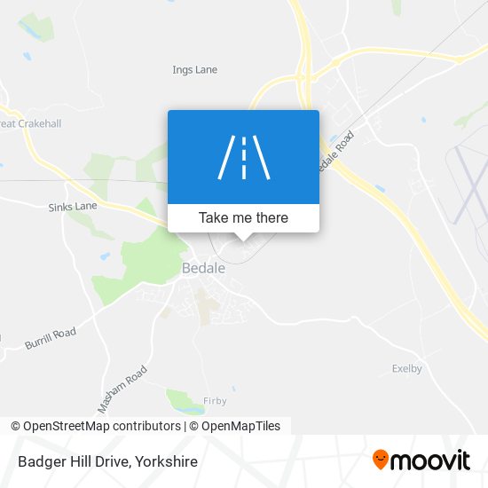Badger Hill Drive map