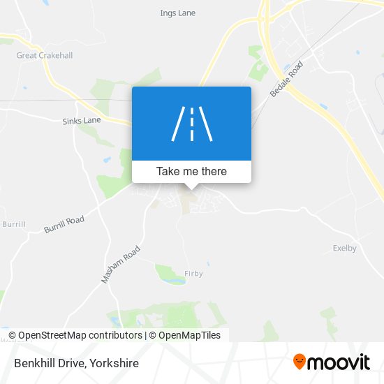 Benkhill Drive map