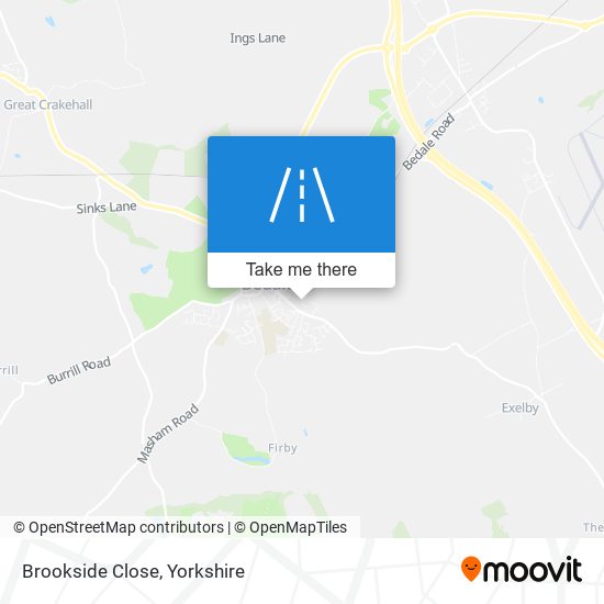 Brookside Close map