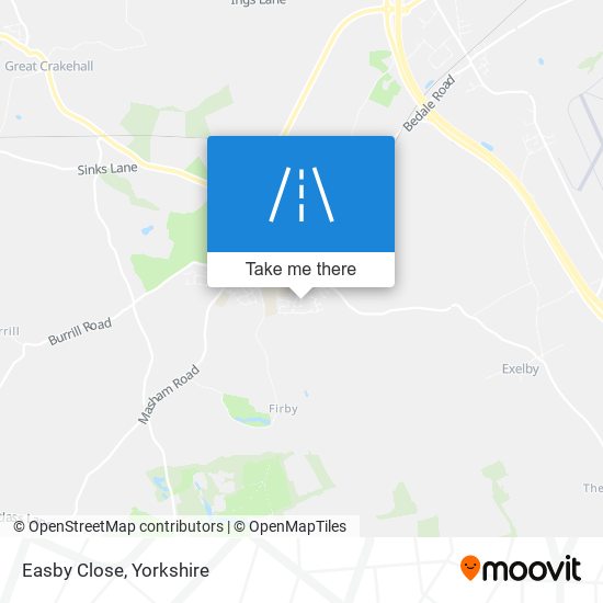 Easby Close map