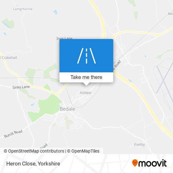 Heron Close map