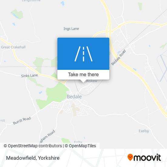 Meadowfield map