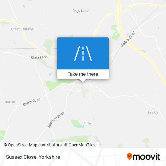 Sussex Close map