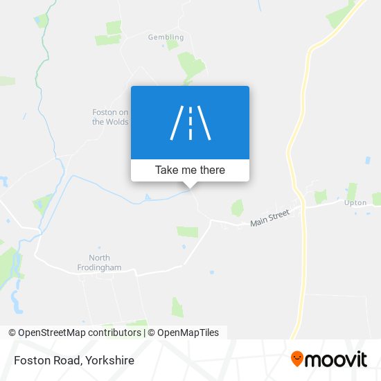 Foston Road map