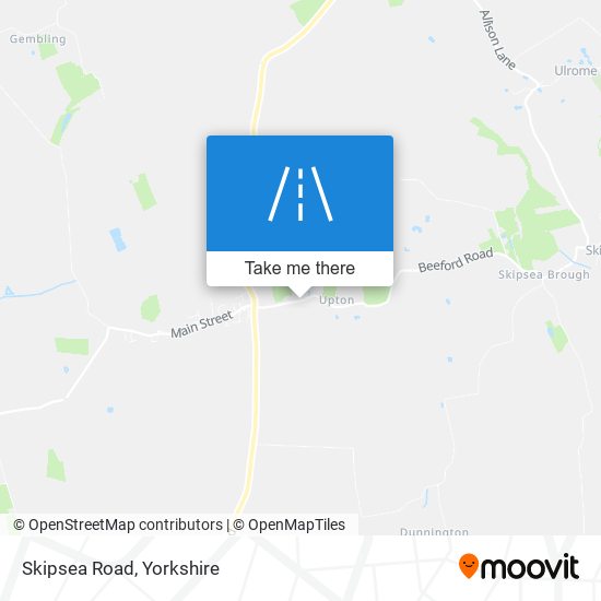 Skipsea Road map