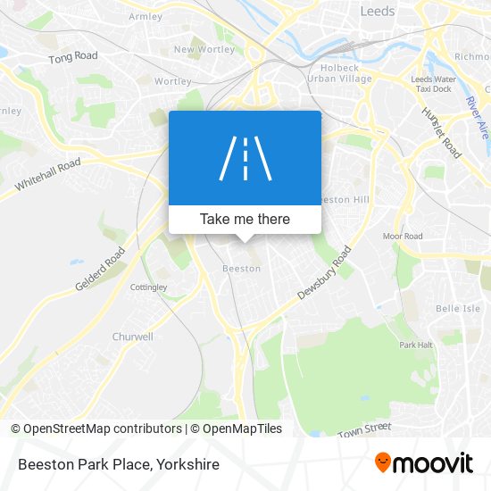 Beeston Park Place map