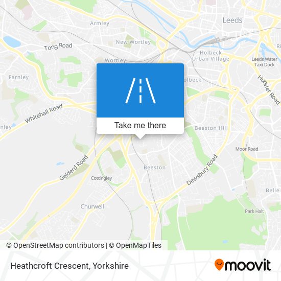 Heathcroft Crescent map