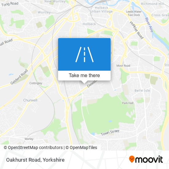 Oakhurst Road map