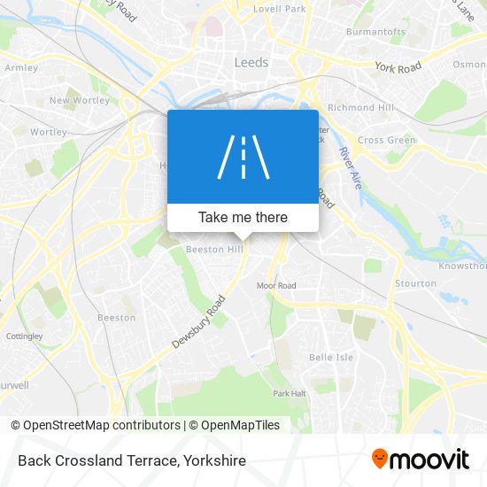 Back Crossland Terrace map