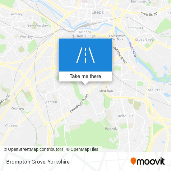 Brompton Grove map