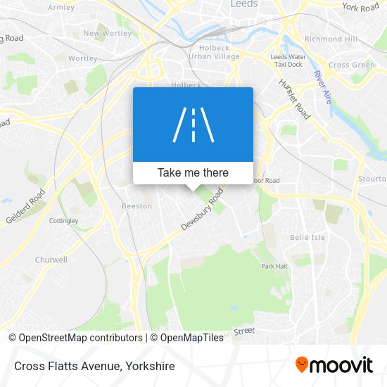 Cross Flatts Avenue map