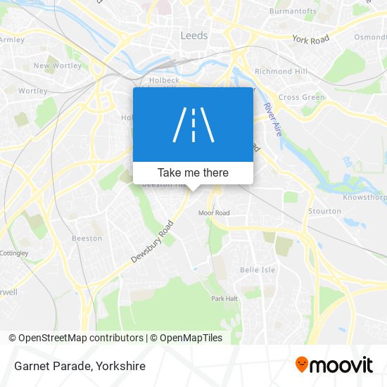 Garnet Parade map