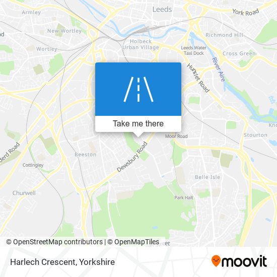 Harlech Crescent map