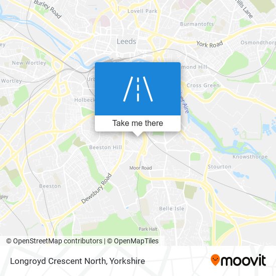 Longroyd Crescent North map