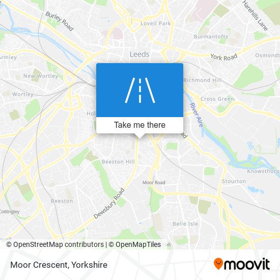 Moor Crescent map