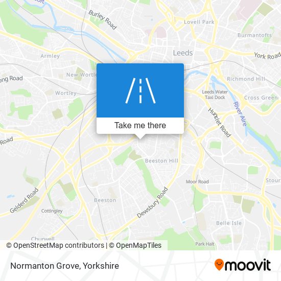 Normanton Grove map