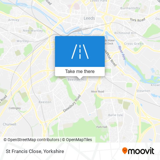 St Francis Close map