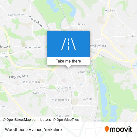 Woodhouse Avenue map