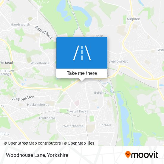 Woodhouse Lane map