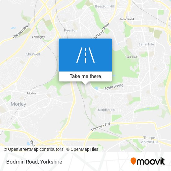Bodmin Road map