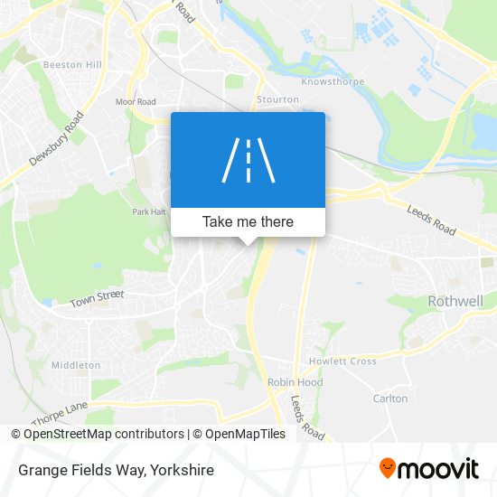 Grange Fields Way map