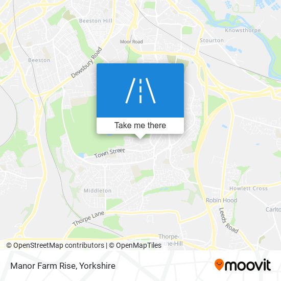 Manor Farm Rise map