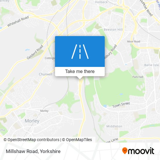 Millshaw Road map