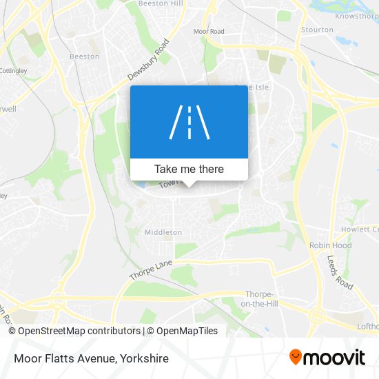 Moor Flatts Avenue map