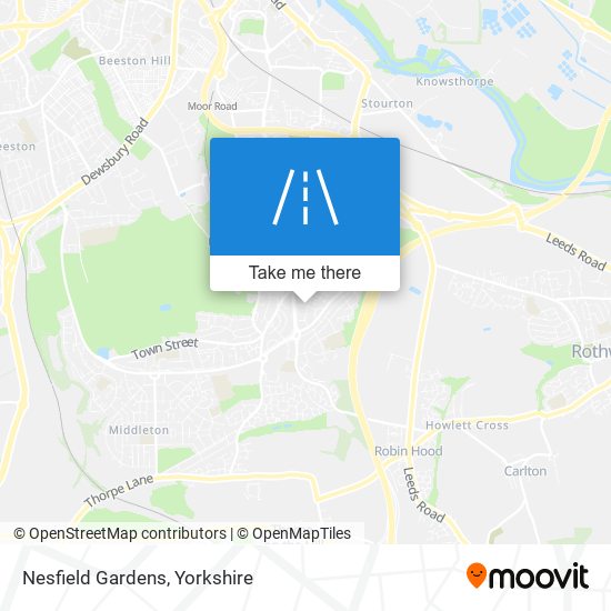 Nesfield Gardens map
