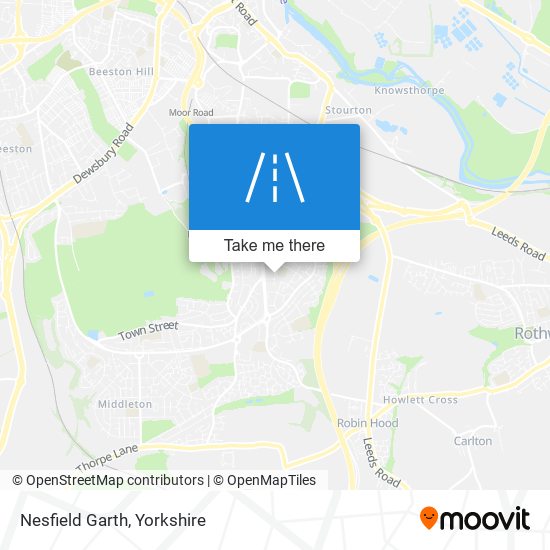 Nesfield Garth map