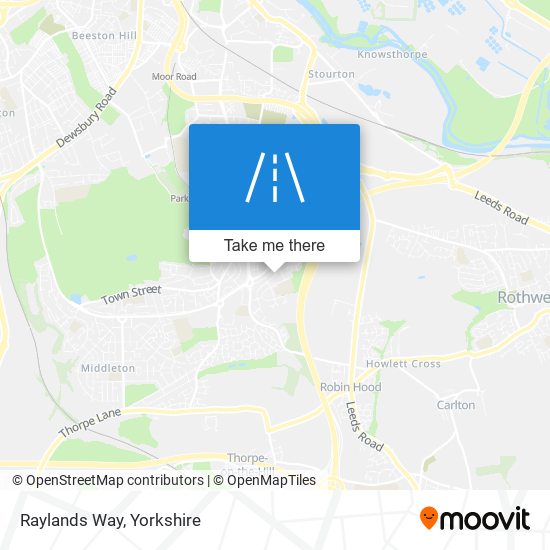 Raylands Way map