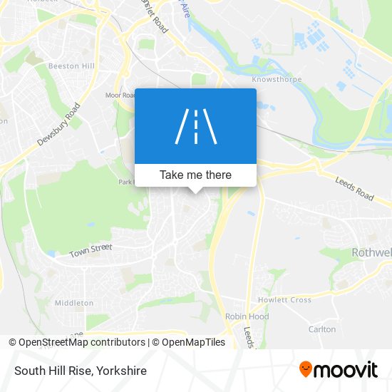 South Hill Rise map