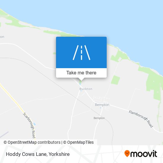 Hoddy Cows Lane map