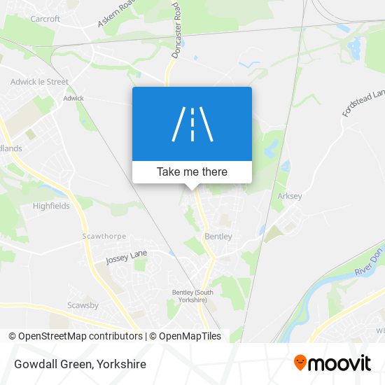 Gowdall Green map