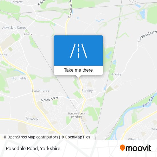Rosedale Road map