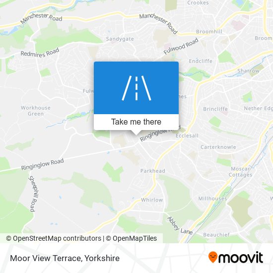 Moor View Terrace map