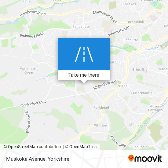 Muskoka Avenue map