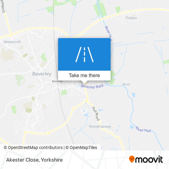 Akester Close map